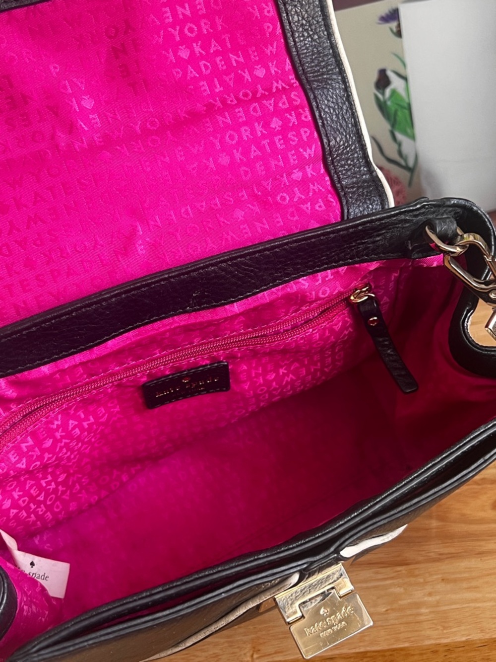 Kate Spade Crossbody Bag Top-Handle Purse Satchel w Scarf Accent Laurel Wesley - Picture 5 of 11